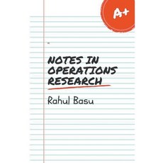 (영문도서) Notes in Operations Research Paperback, Rahul Basu, English, 9798223928058