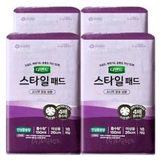 디펜드 스타일 패드 대용량 (여성용) 18P x4팩 요실금 전용, 18개입, 4박스
