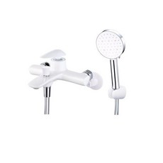 凱撒CAESAR 沐浴龍頭組S813C系列 黑色金色紅色原色 淋浴組 花灑組 蓮蓬頭 沐浴 淋浴水龍頭, 1個, 白色