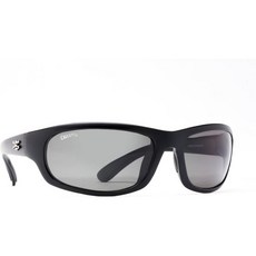 캘커타 호스슈 편광 선글라스 매트 블랙 프레임/그레이 렌즈, 1개