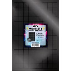 AKMAGNET002 正方 20x20mm 底座磁鐵 模型零件, 1個