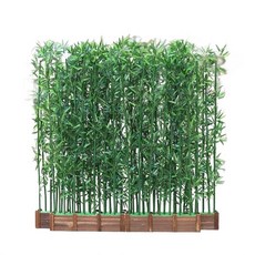 대나무 파티션 담장 1m 장식 길이 높이 인공 조화 8장 50cm 조경 잎 펜스 파티션 대, AF.길이1미터의받침대와각각높이1.8미터이고접