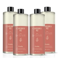 그라데이 디퓨저 리필액, 4개, 500ml, 블랙체리 02