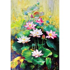 (PS) 직소 퍼즐, 2000피스, 활짝 핀 연꽃의 우아한 자태, 1개