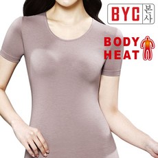 BYC 보디히트 U넥 여 반팔T 9호 BYQ0564
