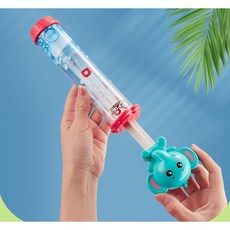 寶寶水槍玩具套裝：多款造型水槍、沙灘玩具（鏟子、耙子），安全無毒材質，戲水洗澡玩沙多用途, 1個, 小象