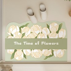 가구 규조류 흡수 속건 발매트, 1개, 파문 울김향