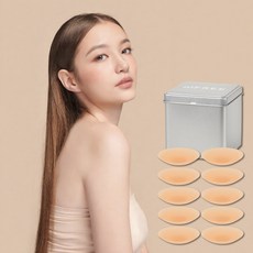 니프리 여성용 초슬림 슬림핏 니플패치 10개 (틴케이스 증정)