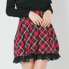 Kinloch Anderson 蕾絲拼接格紋裙