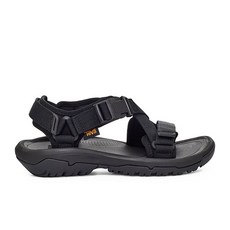 Teva W Hurricane Verge 女 織帶涼鞋 交叉綁帶 輕質 吸震, 22 cm, 黑灰