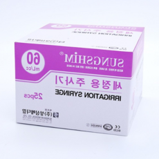 성심 의료용 관장기 60cc x 25개입 세정용 주사기