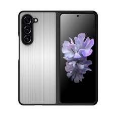 適用於三星適用於GalaxyZFold5五金拉絲紋手機殼fold5不鏽鋼金屬保護套