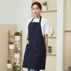 비더셰프 유니스토어 목걸이형 베이직 방수 앞치마, 네이비(A-840-2), 1개
