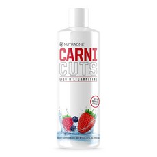 NutraOne Carnicuts L-카르니틴 액체 보충제 자극제 프리* (베리 블래스트 - 32회분), NutraOne Carnicuts L-카르니틴 액체 보, 1개, 485ml
