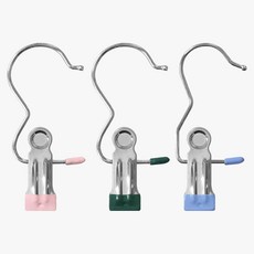 옷걸이 외집게 집게 모자 바지 양말 1P 건조 보관 논슬립 빨래 걸이