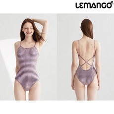 르망고 5668 드림 페탈스 페이크 타이백 여성 원피스 수영복