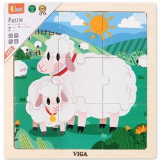9피스퍼즐 양 재미있는퍼즐 조각퍼즐ver5+5Viy