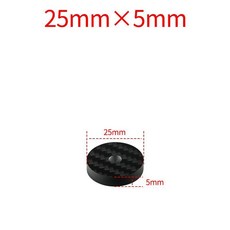 4K碳纖維 圓形音響避震腳墊 40mm x 10mm, 25毫米*5毫米, 25毫米*5毫米