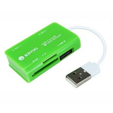 KINYO KCR-368 讀卡機 HUB 支援Win10 隨插即用, 1個