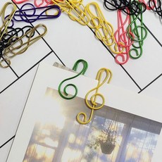 음표 클립 50P 컬러 집게 yss+1416Na
