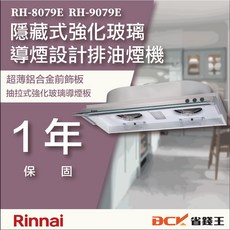 【省錢王】【下單享折價】林內 RH-8079E RH-9079E RH-8079 RH-9079 隱藏式排油煙機