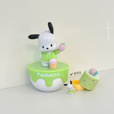 산리오 보관함 피규어 딸기 디저트 시크릿 볼, 1개, 포차코