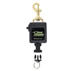 Hammerhead Industries Gear Keeper RT4-5913 컴팩트 콘솔 리트랙터 대형 헤비 듀티 스냅 클립 마운트 Q/C-II 스플릿 링 및 랜야드 액세서리, Brass Bolt Clip