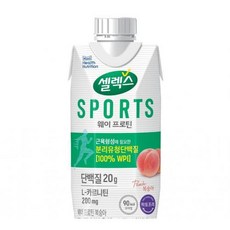 [매일] 셀렉스 스포츠 웨이 프로틴 드링크 복숭아 330ml, 12개