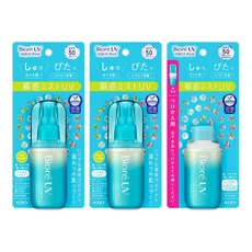 Biore UV AQUA Rich 瞬感防曬噴霧組合, 1套, （60毫升X2+ 補充瓶60毫升X1）/套