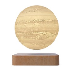 磁浮木星燈藍芽音箱, 白色暖白, 3W