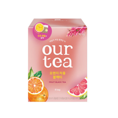 쟈뎅 아워티 오렌지자몽 블랙티 홍차, 18.9g, 8개입, 2개