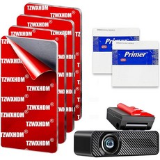TZWXHDM 헤비 듀티 양면 접착 패드 8Pcs 2.841.42인치 강력 방수 내열성 GPS대시카메라 흡입 컵 마운트 프로모터 포함