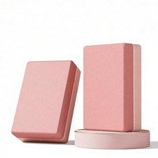 MACYO 瑜珈磚 高密度EVA瑜珈磚 50D硬度 輕巧便攜 2個裝瑜珈磚, 升級拼色粉, 2個