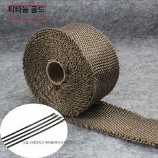 내열천 보호 파이 캠필 장작 연통 스틸 바이크 방염포, 타이골드 5m