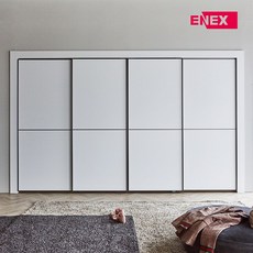 빌트 뉴로화이트 슬라이딩 붙박이장(실속)-300cm, 화이트