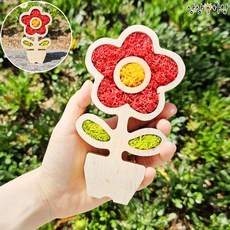 스칸디아모스 화분 만들기 키트 모스 diy 플라워 원예키트 노인 어르신 액자, 모스 그린, 플라워 화분