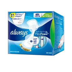 Always Infinity FlexFoam 衛生棉 27cm 10片 歐美進口 液體衛生棉, 1個, 日用