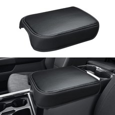 INTGET 센터 콘솔 커버 2026 포드 F250 F350 F450 F550 슈퍼 듀티 액세서리 2023 2024 2025 XLT F-250 F-350 F-450 F-550, for F250 2023-2026(Bucket Seat, 탄소 섬유 질감