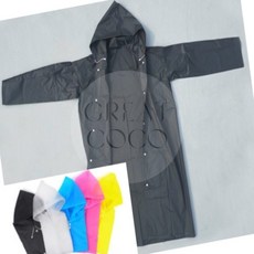 그코 컬러 우비 레인코트 자전거우비