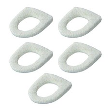 GHSHOP 5개 변기 좌석 커버 세트 클로즈스툴 패드 가정용 변기 좌석 쿠션 변기 좌석 매트 커버 가정용 기숙사용, 플러시, 녹색 노랑, 1개