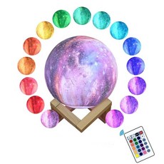 별자리무드등 은하수무드등 오로라 토끼 무드등 수면등 인쇄 스타 문 홈, 16색, 10cm-3.94인치, 1개