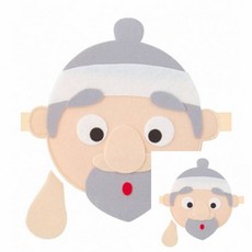 오보상점 역할놀이머리띠 전래동화 착한혹부리영감 1개입