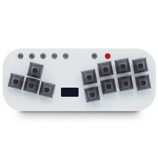 듀얼패드 미니 초소형 히트박스 컨트롤러, 1개, 화이트