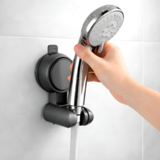 노베카 강한고정력 탈부착 무타공 샤워기 거치대, 그레이