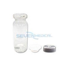 주사약병 유리약병 투명 10ml 캡마개 포함 "세븐메디컬 출고", 10개