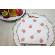 더 냅킨 과일 패턴 인쇄냅킨 칵테일냅킨, 1박스, 3000개입, 복숭아