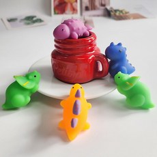 (3 세트) 미니 공룡 말랑이 5종