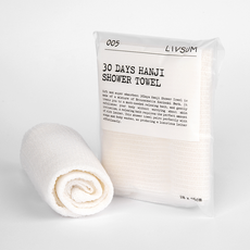 [리브썸] 30일 한지 샤워타월 1개입 1개, 1개, 백색