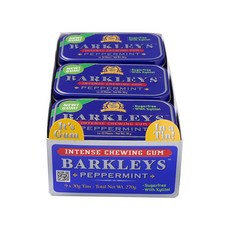 Barkleys 무설탕 껌 스피어민트 껌 - 호흡의 상쾌하고 오래 지속되는 맛 - 츄잉껌 무설탕 무설탕 껌 민트 검 케토 비건-1팩 (30g 22껌), 페퍼민트, 페퍼민트, 30g