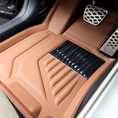 커스텀 3D 카매트 풀커버 XPE 쏘렌토MQ4 1열+2열 가죽카매트, 브라운, 쏘렌토MQ4 가솔린,디젤(2020~)